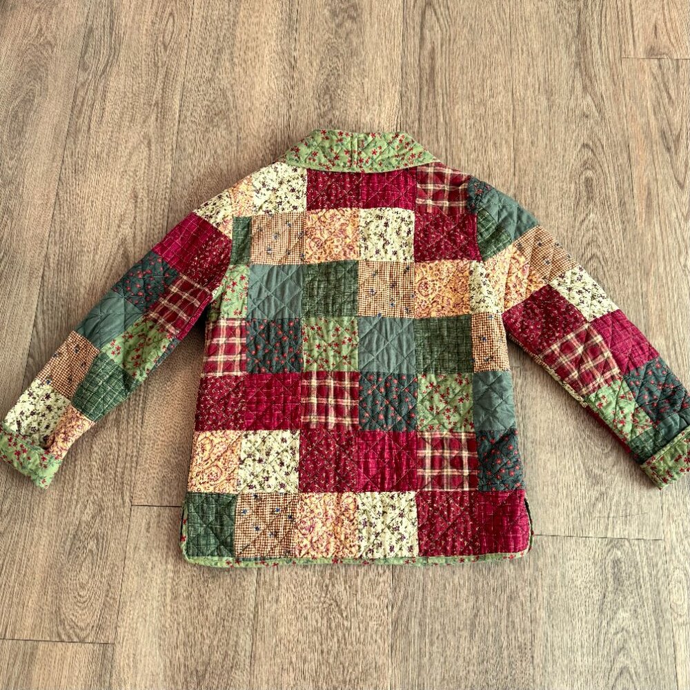 Patchwork Quilted Blazer - Multicolor - image 12